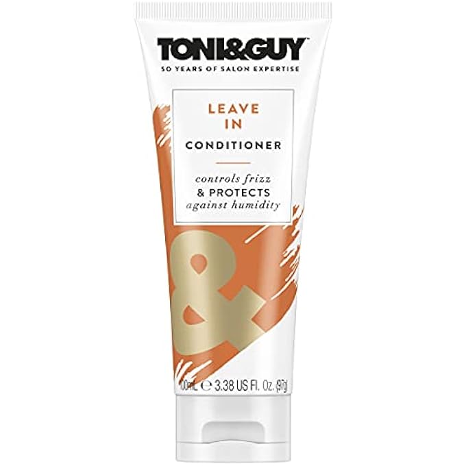 Toni & Guy LEAVE IN CONDITIONER FOR DAMAGED HAIR, CONTROLS FRIZZ & PROTECTS AGAINST HUMIDITY, PERFECT FOR SMOOTHER AND SOFTER HAIR, 100ML - Image 1